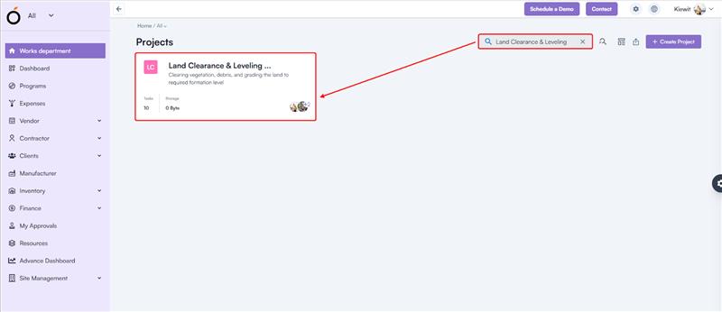 Project Search Enhancement
